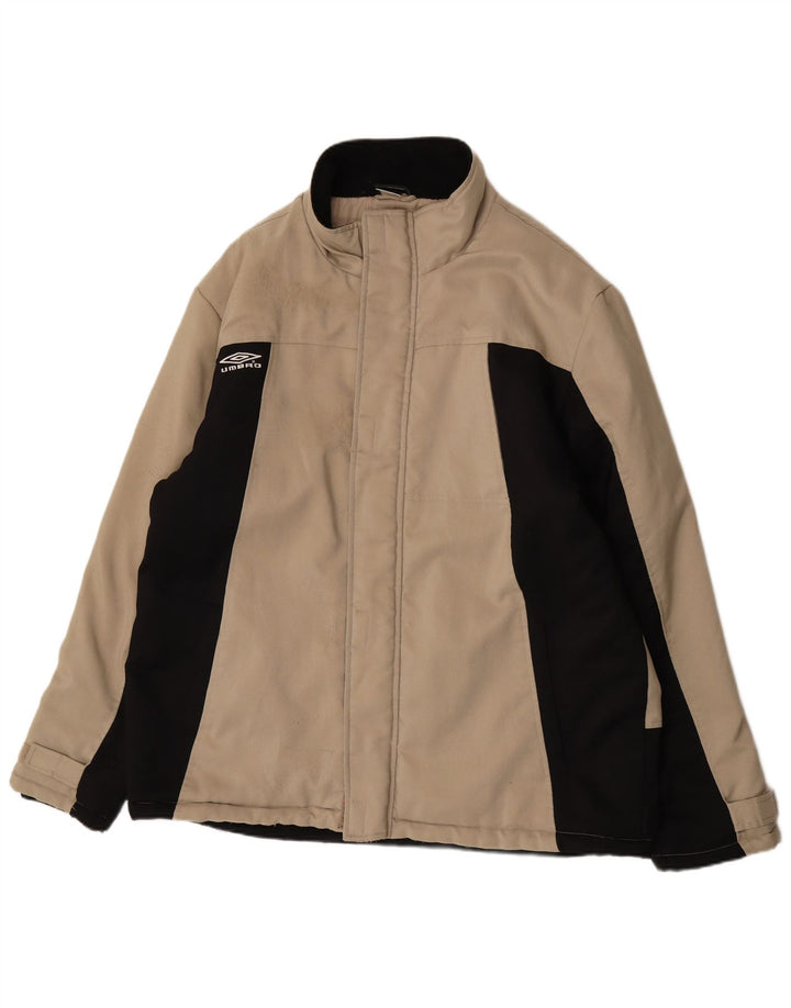 Umbro Damen Windjacke UK 44 2XL Beige Colourblock Nylon