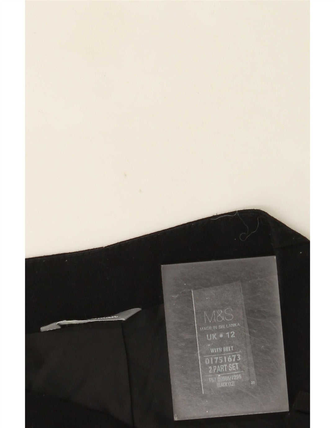 Marks & Spencer Damen Minirock UK 12 Medium W30 Schwarz Polyester