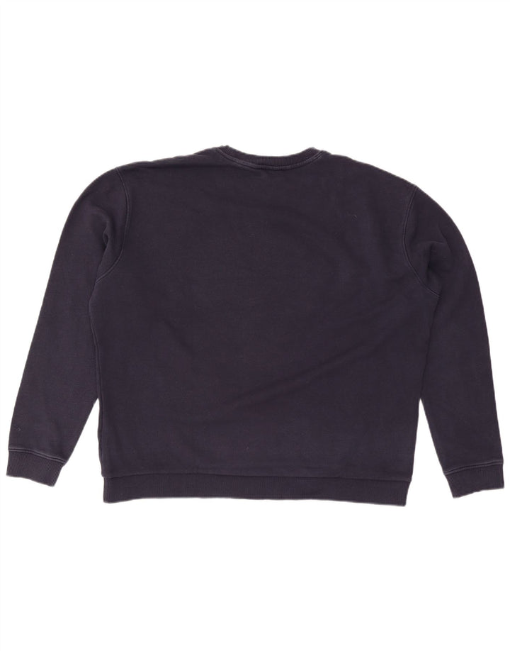 TED BAKER Damen-Sweatshirt in Übergröße, Größe 4, groß, Marineblau mit Blumenmuster