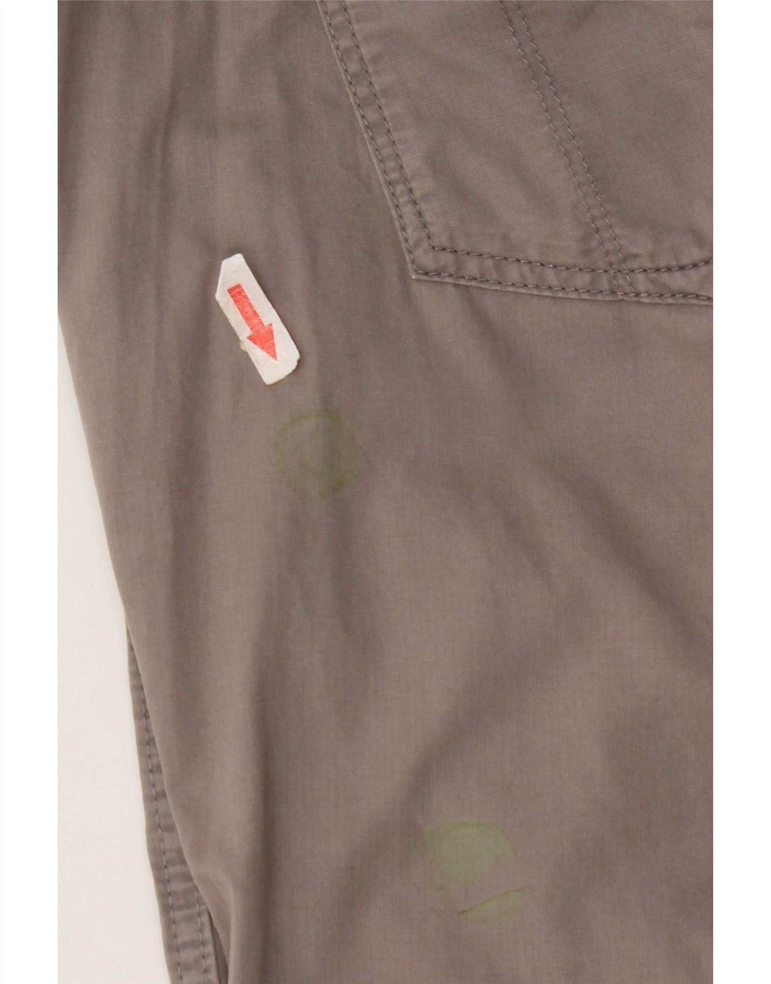 Eddie Bauer Damen Chino-Shorts US 12 Large W34 Graue Baumwolle