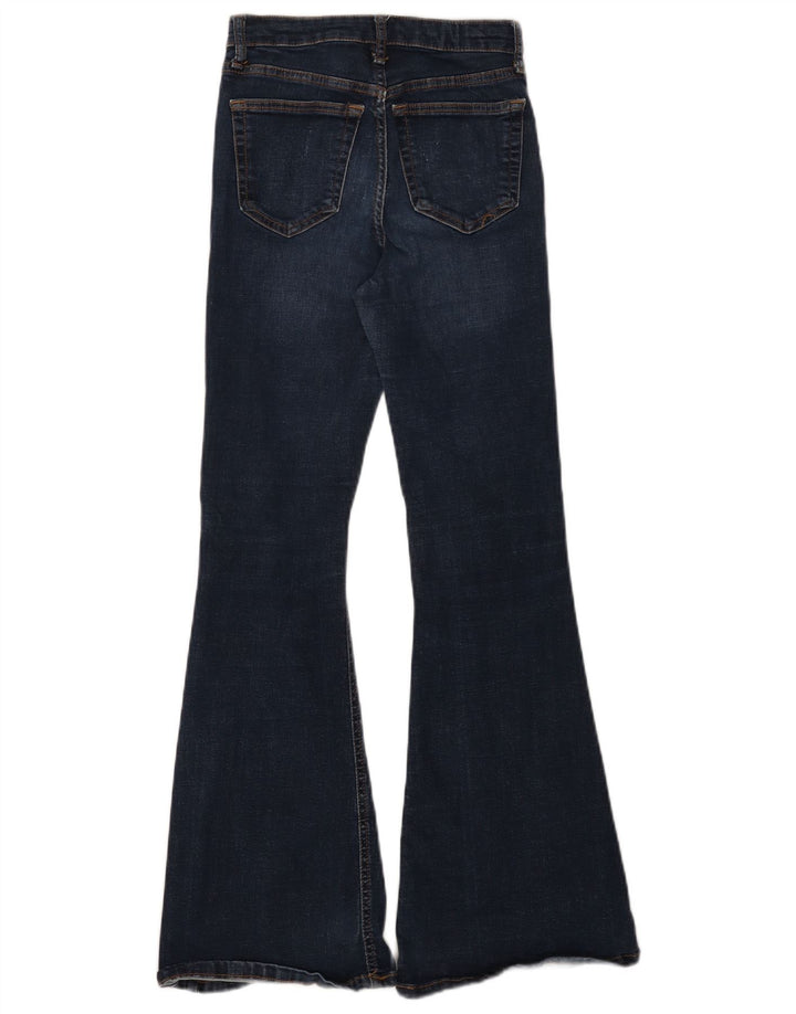 Topshop Damen Schlagjeans W26 L29 Blaue Baumwolle