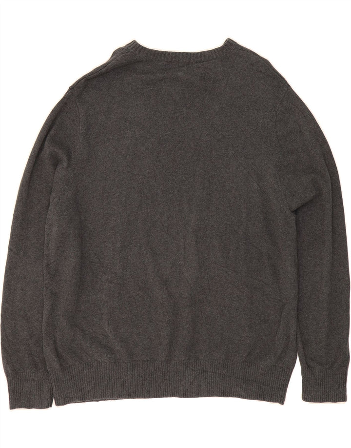 MOSSIMO Mens V-Neck Jumper Sweater 2XL Grey Cotton Vintage Mossimo and Second-Hand Mossimo from Messina Hembry 