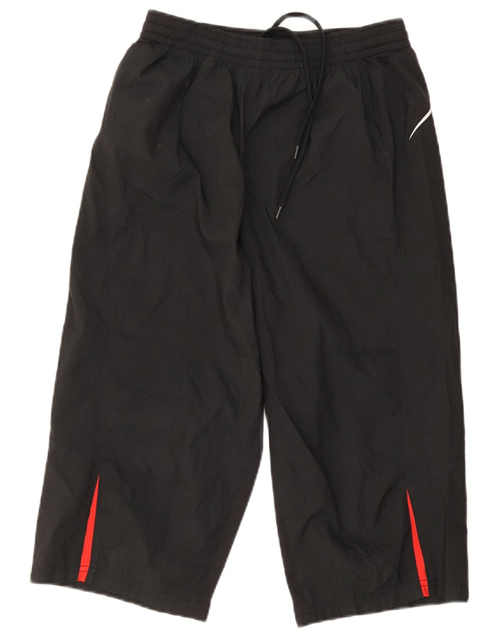Nike Herren-Capri-Trainingshose aus mittelschwarzem Colourblock-Polyester