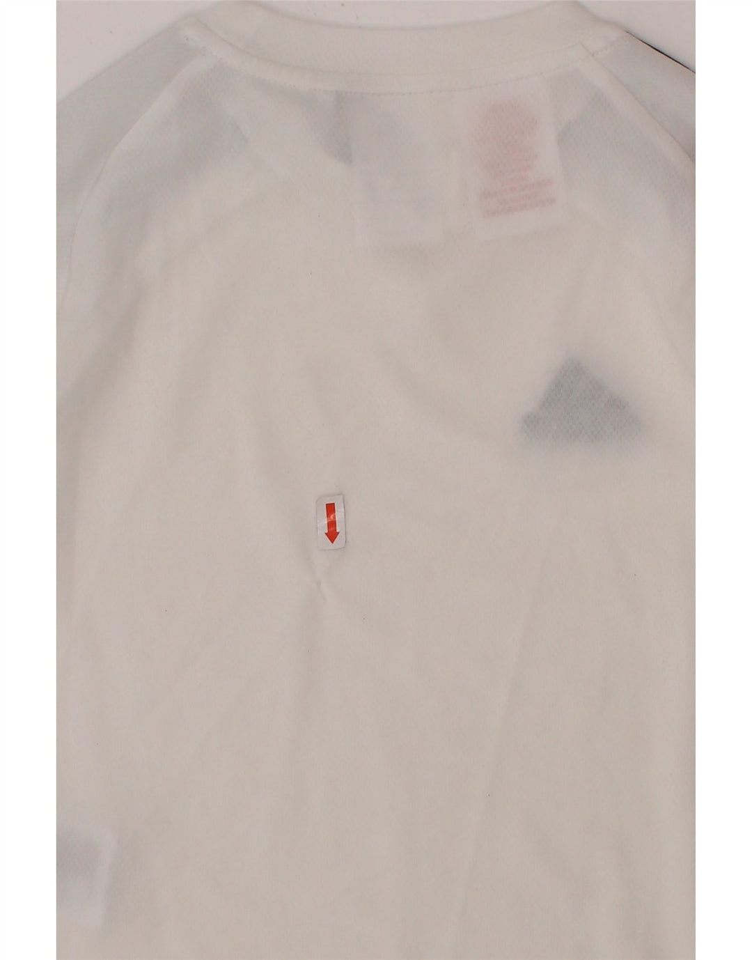 ADIDAS Boys Climalite T-Shirt Top 4-5 Years White Polyester