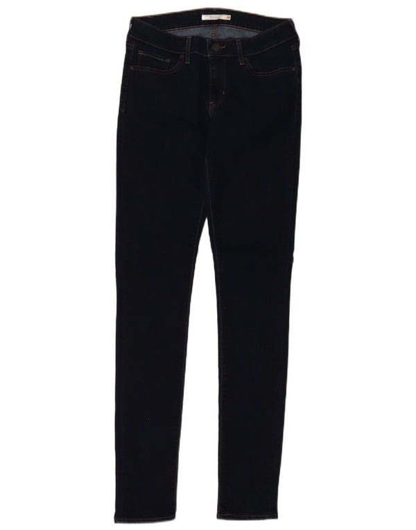 Levi's Damen 711 Skinny Jeans W28 L34 Marineblaue Baumwolle