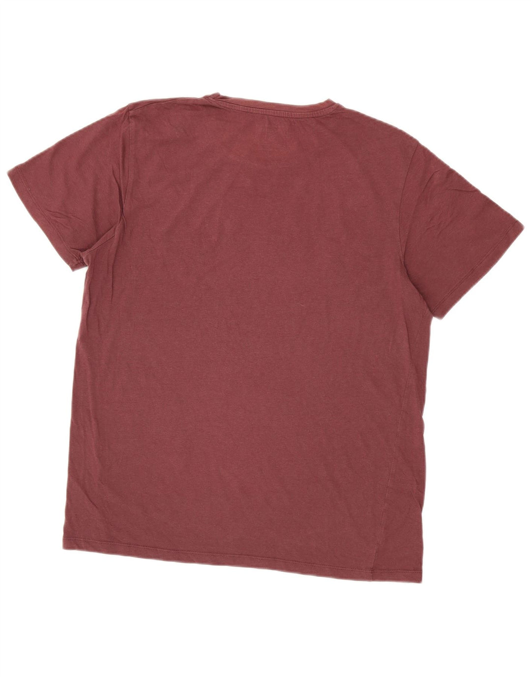Jack & Jones Herren T-Shirt mit Grafik, Größe L, Burgunderrot