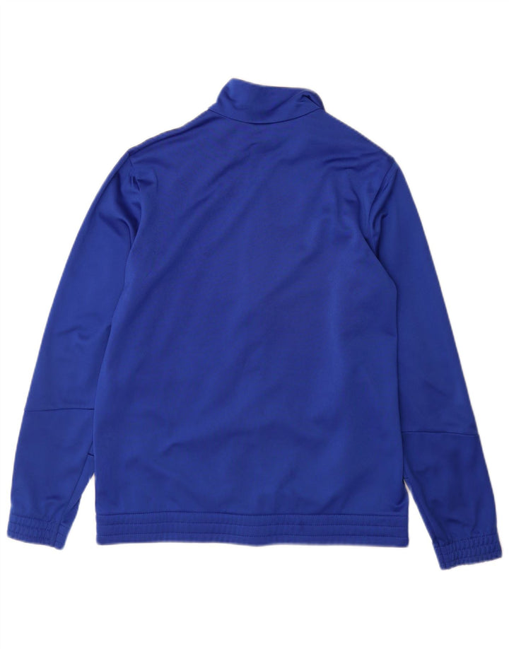 Adidas Jungen Trainingsanzug Top Jacke 13-14 Jahre Blaues Polyester