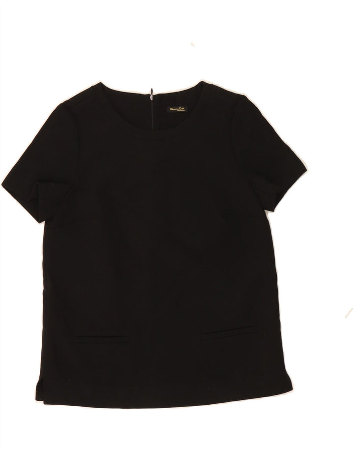MASSIMO DUTTI Womens Blouse Top EU 38 Small Black Polyester Vintage Massimo Dutti and Second-Hand Massimo Dutti from Messina Hembry 