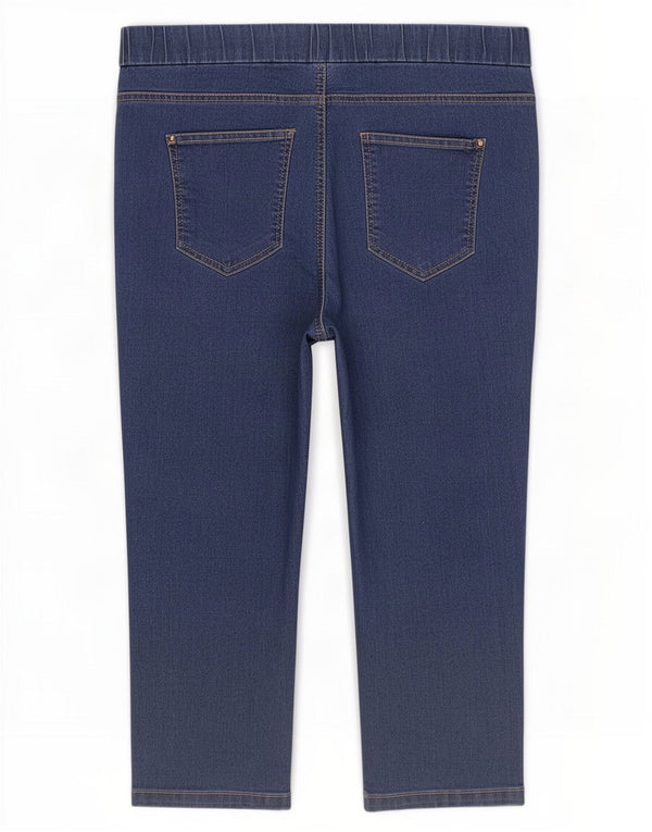 Marks & Spencer Damen Capri-Jeans UK 18 XL W38 L21 Blaue Baumwolle