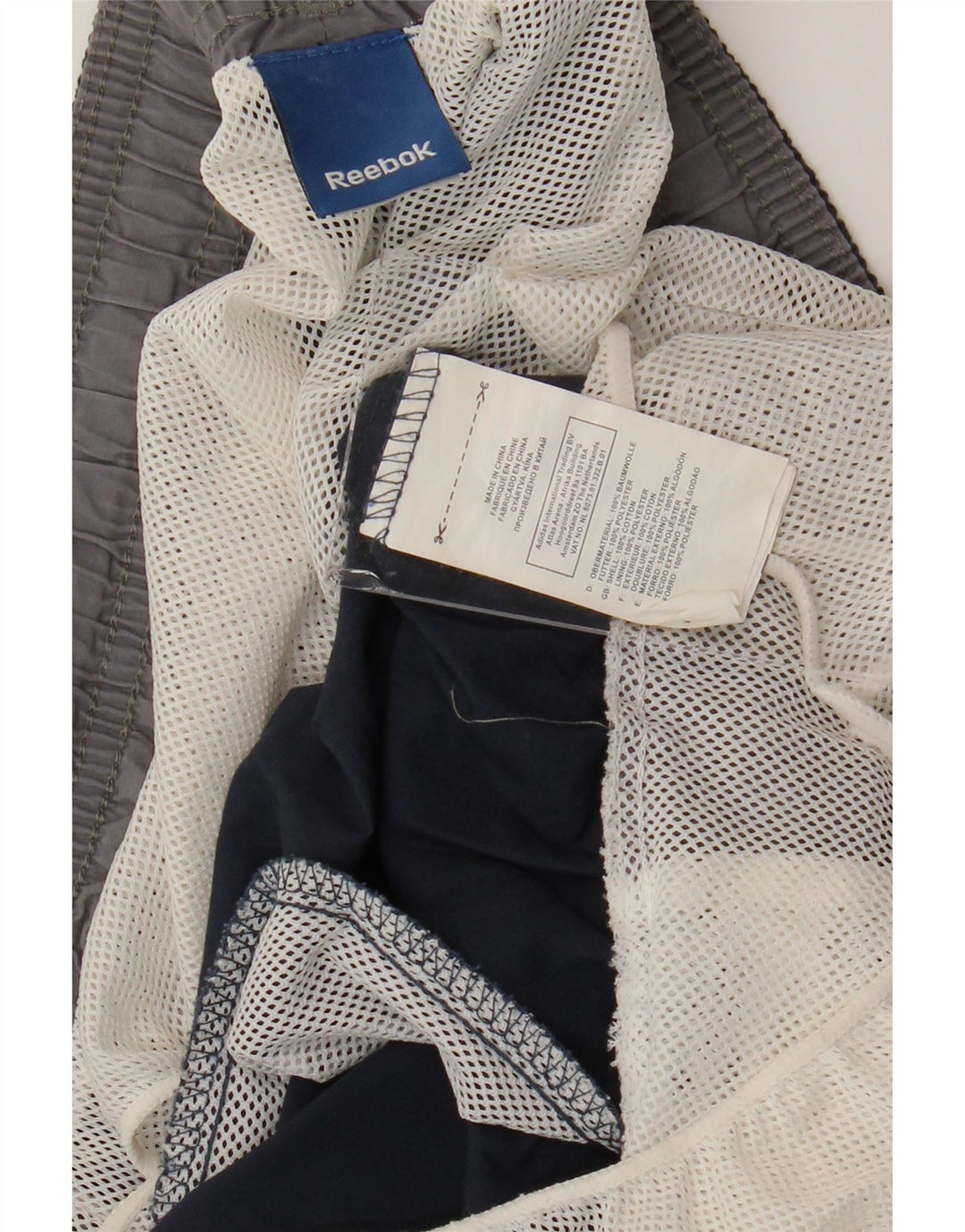 REEBOK Herren-Badeshorts XL aus marineblauer Baumwolle