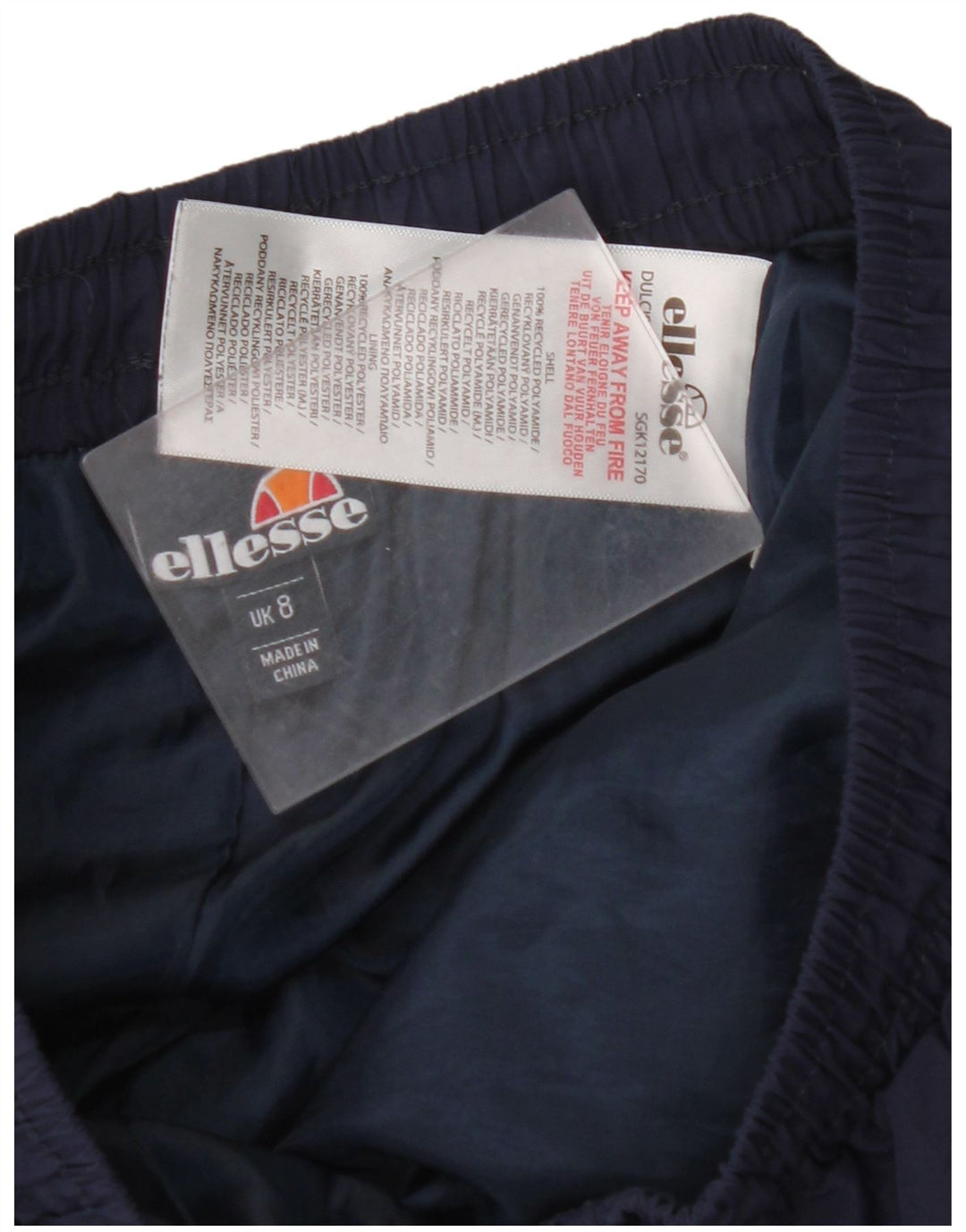 ELLESSE Damen-Trainingshose, Jogginghose, Größe S, Marineblau, Farbblock