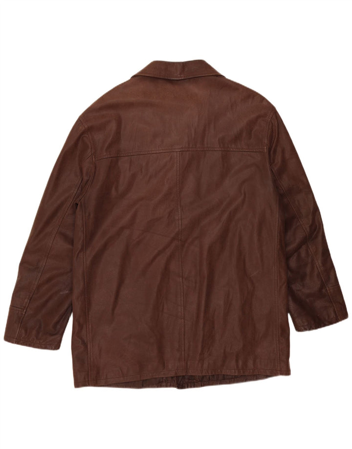 Conbipel Herren Lederjacke IT 52 Großes braunes Leder