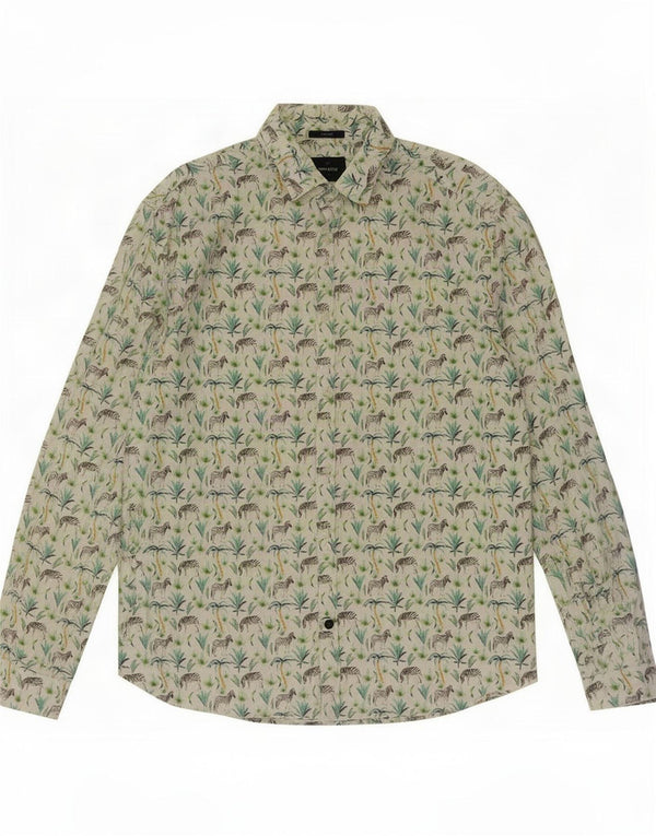 White Stuff Herren-Slim-Fit-Hemd XL aus Baumwolle mit Blumenmuster
