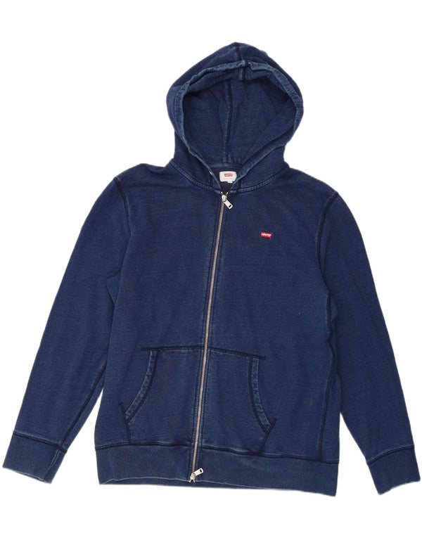 Levi's Herren-Kapuzenpullover mit Reißverschluss, XL, marineblaue Baumwolle