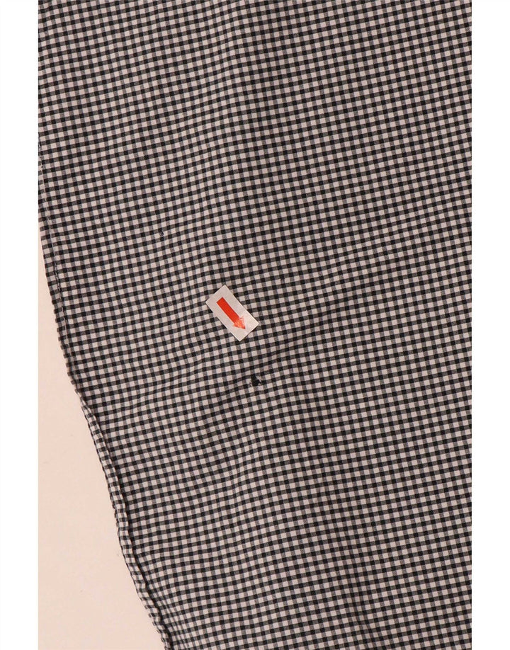 Ralph Lauren Herren-Hemd mit klassischer Passform, große schwarze Gingham-Baumwolle