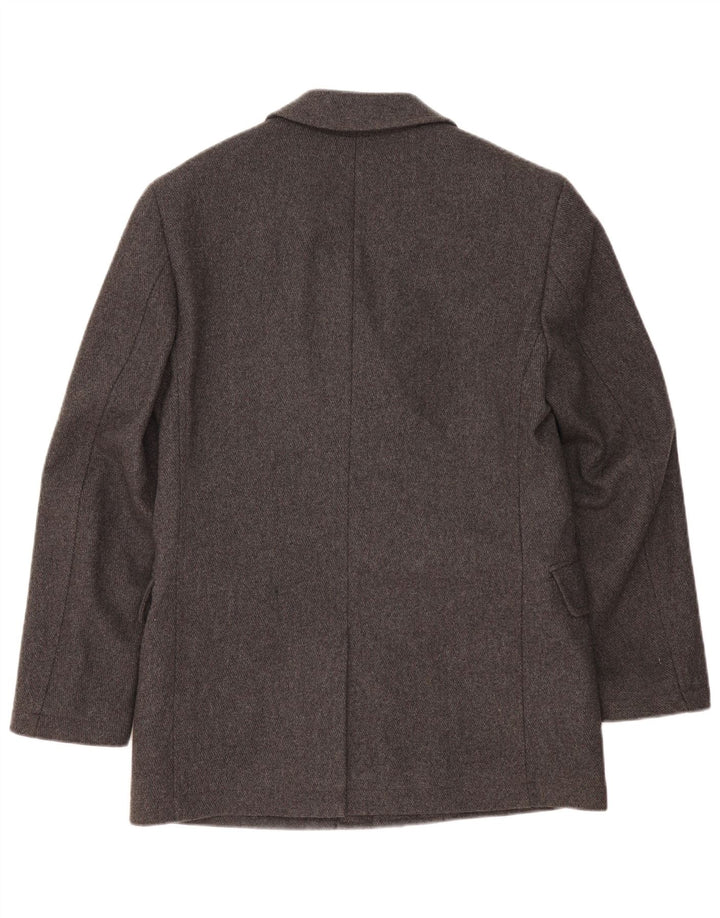 EDC Herren-Blazer mit 4 Knöpfen, UK 38, mittelgraue Wolle