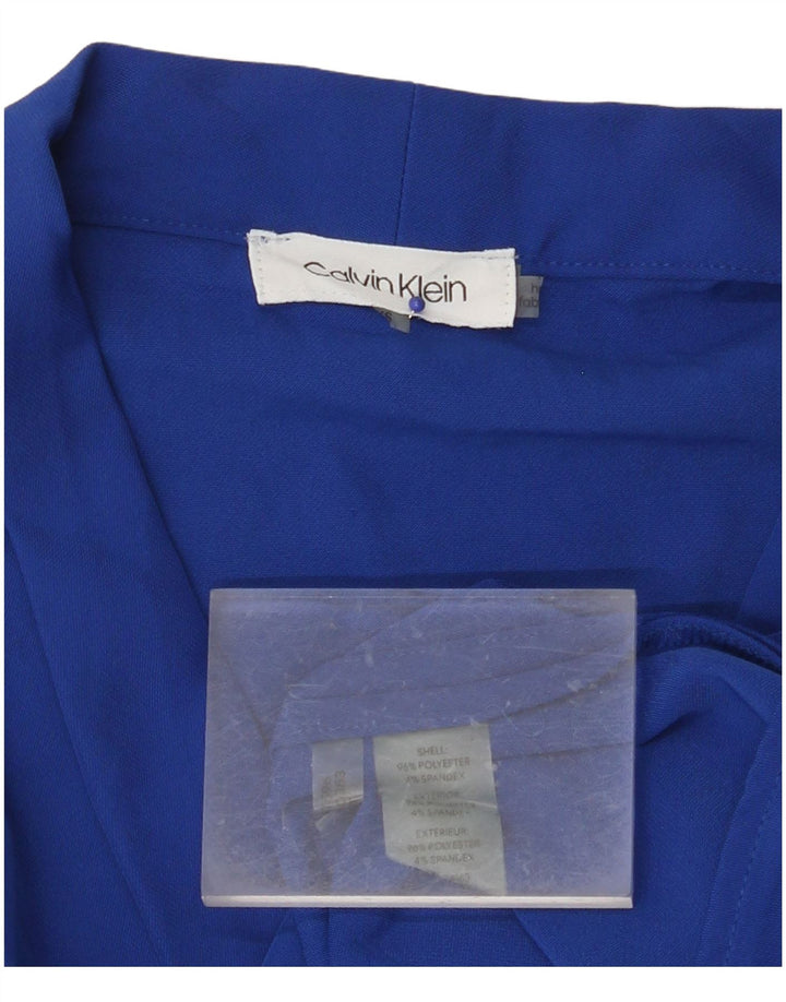 CALVIN KLEIN Damen Loose Fit Ärmelloses Basic-Kleid UK 6 XS Blau