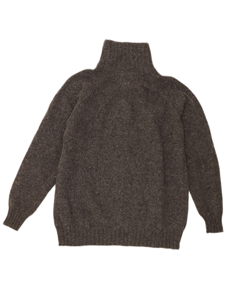 Zara Herren-Cardigan-Pullover, große graue Wolle