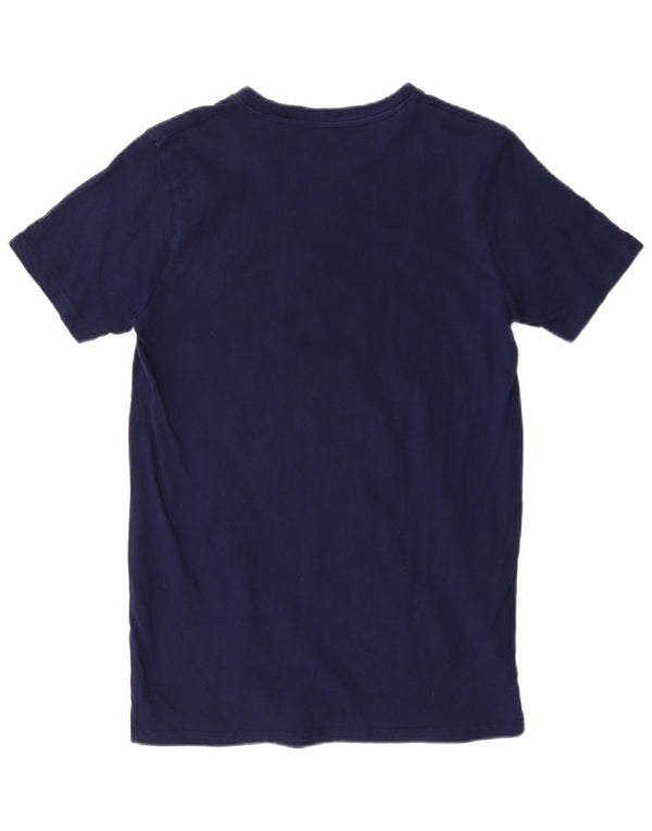 Champion Herren-T-Shirt mit Grafik, Größe S, Marineblau, Baumwolle