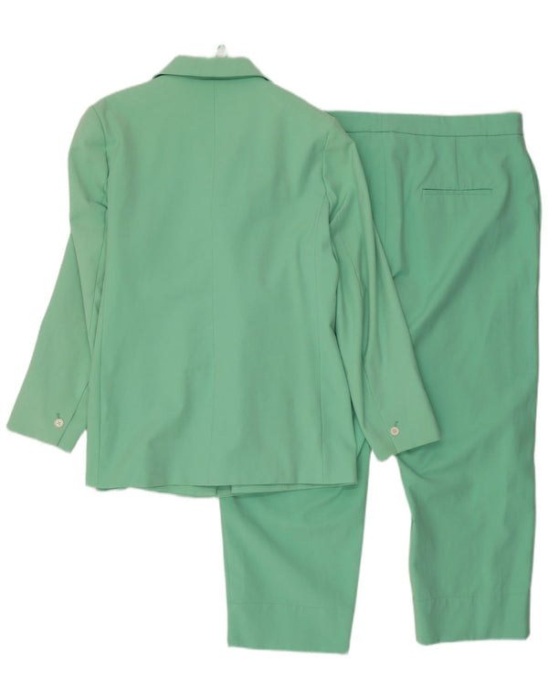 Marks & Spencer Zweireihiger zweiteiliger Damenanzug UK 20 2XL W42 L26 Grün