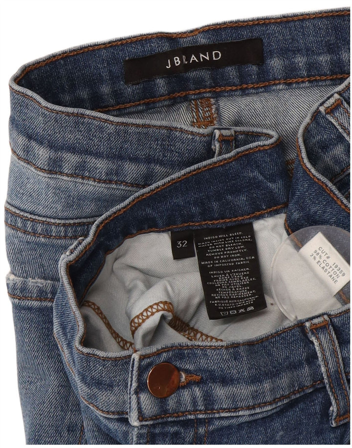 J.Brand Damen Slim Jeans W32 L28 Blaue Baumwolle