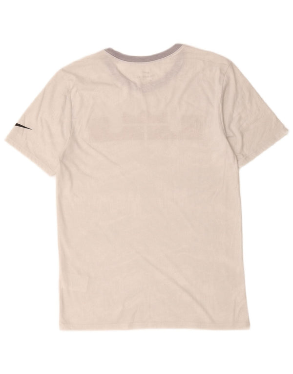 Nike Herren-T-Shirt mit Grafik, mittelgraues Polyester