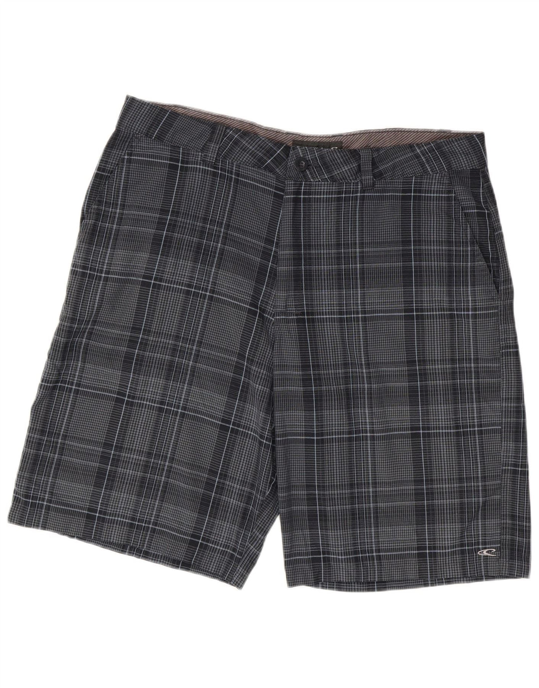 O'Neill Herren Chinoshorts W38 XL Marineblau kariertes Polyester