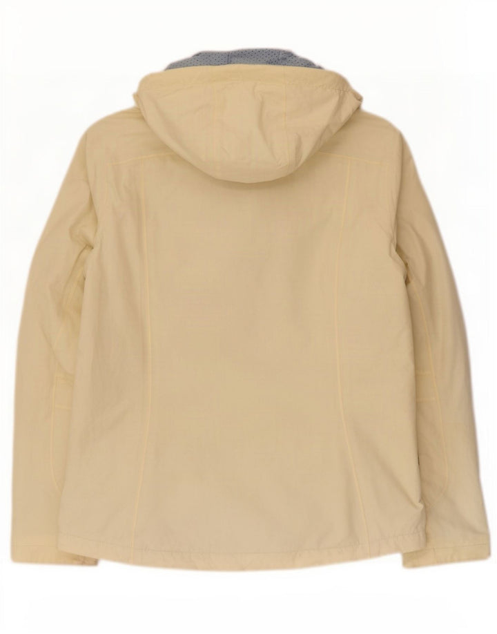 Fat Face Damen-Windbreakerjacke mit Kapuze, UK 12, mittelgelbes Nylon