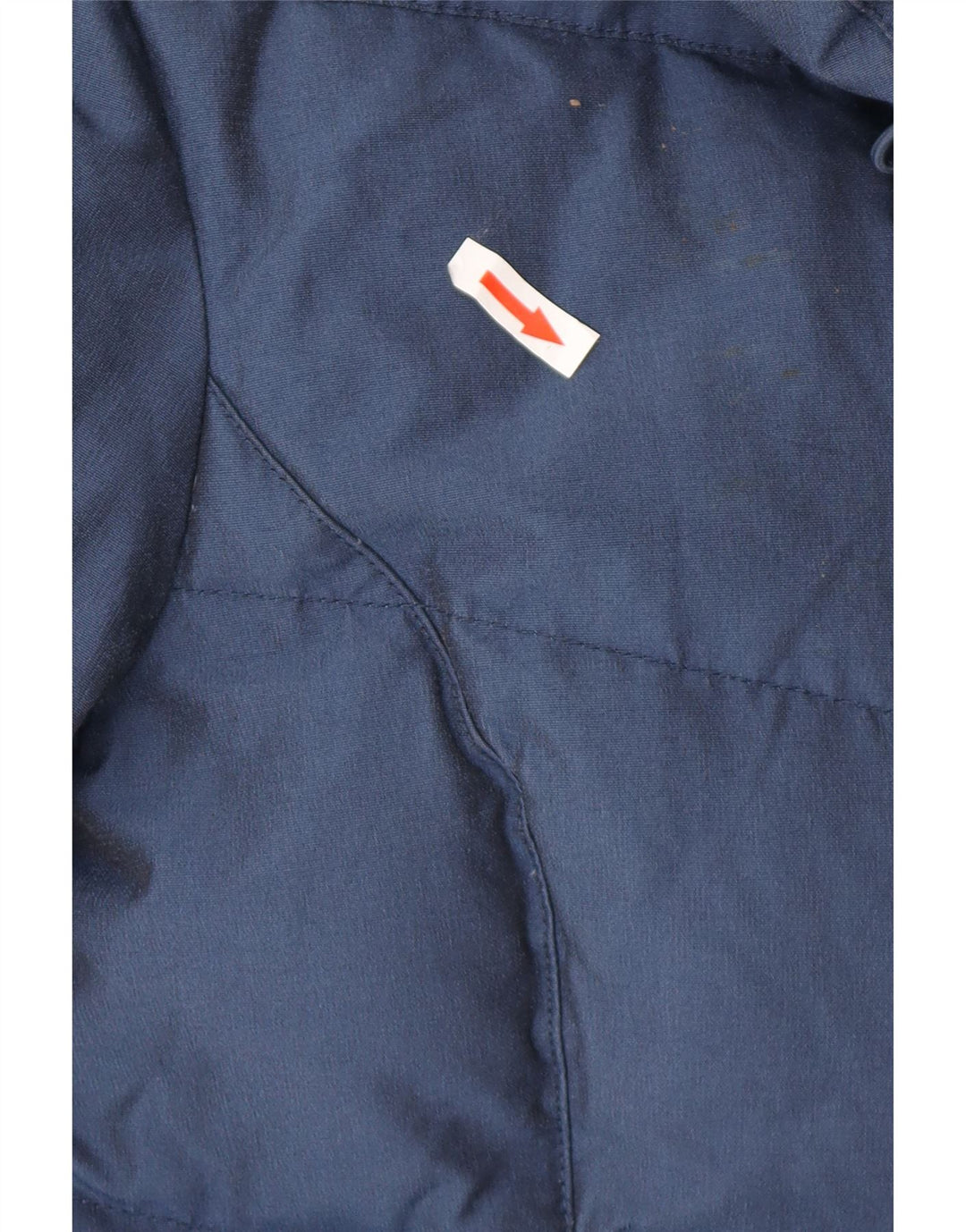 Woolrich Damen Wattierte Jacke UK 16 Large Marineblau Baumwolle