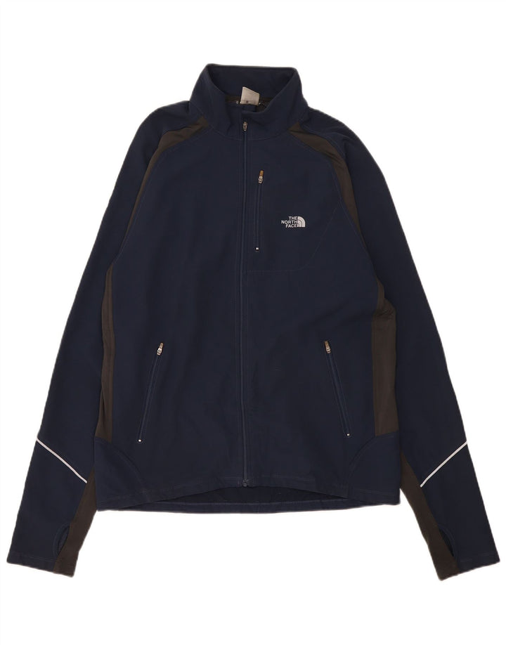 The North Face Herren-Trainingsanzug-Top-Jacke, mittelgroß, Marineblau, Farbblock