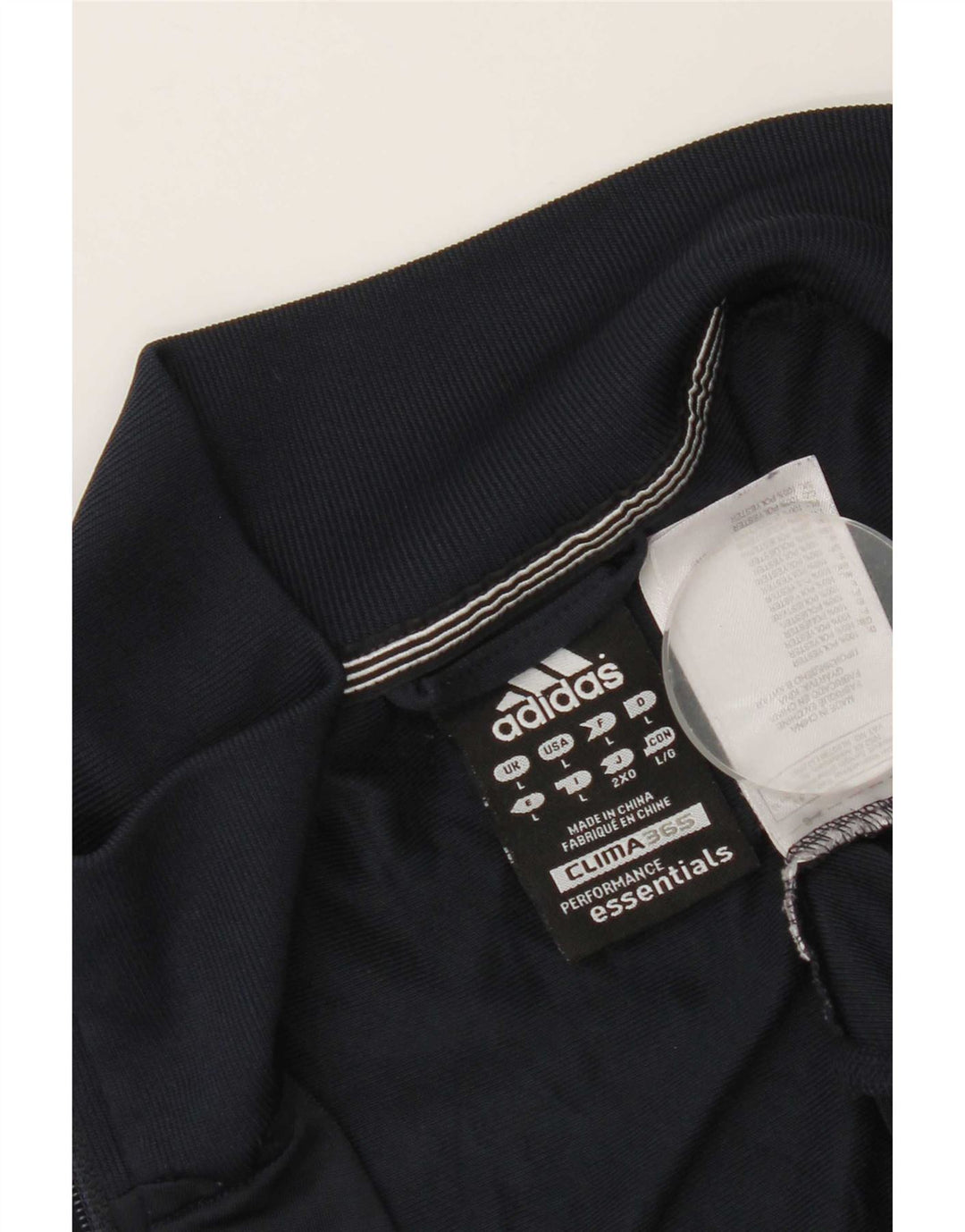 Adidas Clima 365 Herren-Trainingsanzug, Oberteil, Größe L, Marineblau, Polyester