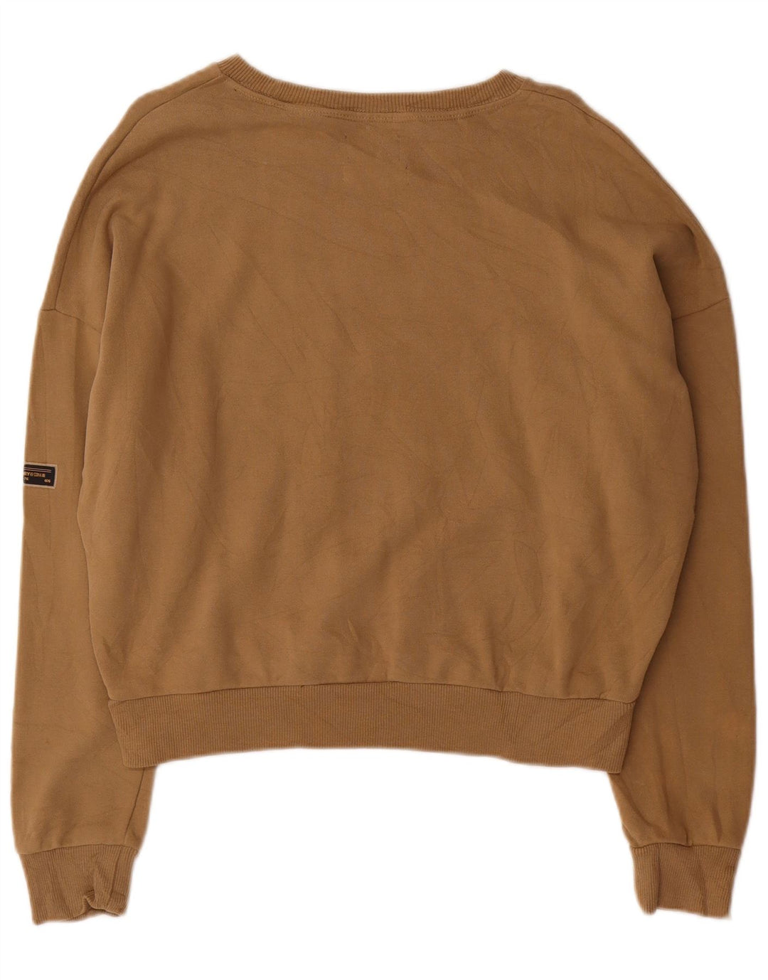 SUPERDRY Damen-Sweatshirt in Übergröße mit Grafik, UK 12, Mittelbraun