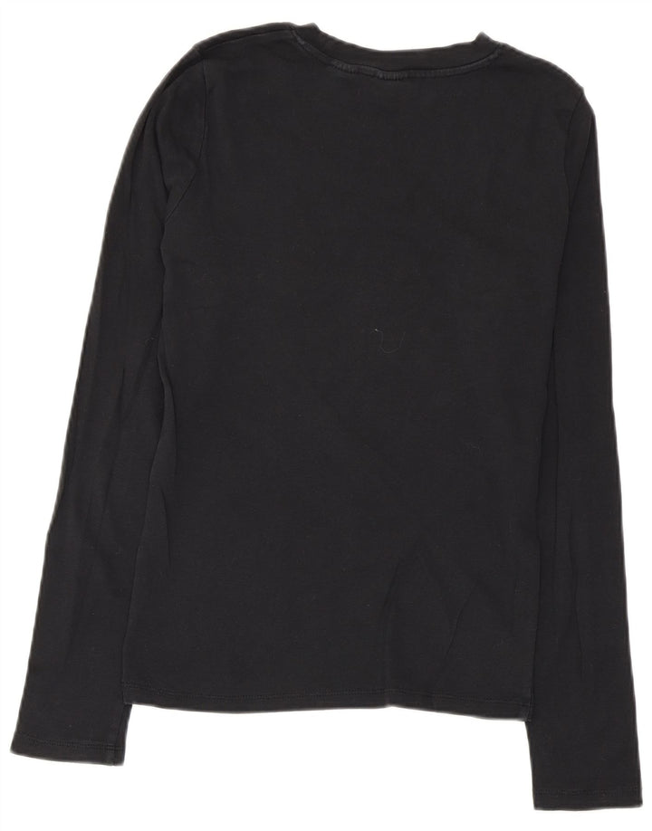 Levi's Damen Top Langarm UK 12 Medium Schwarz