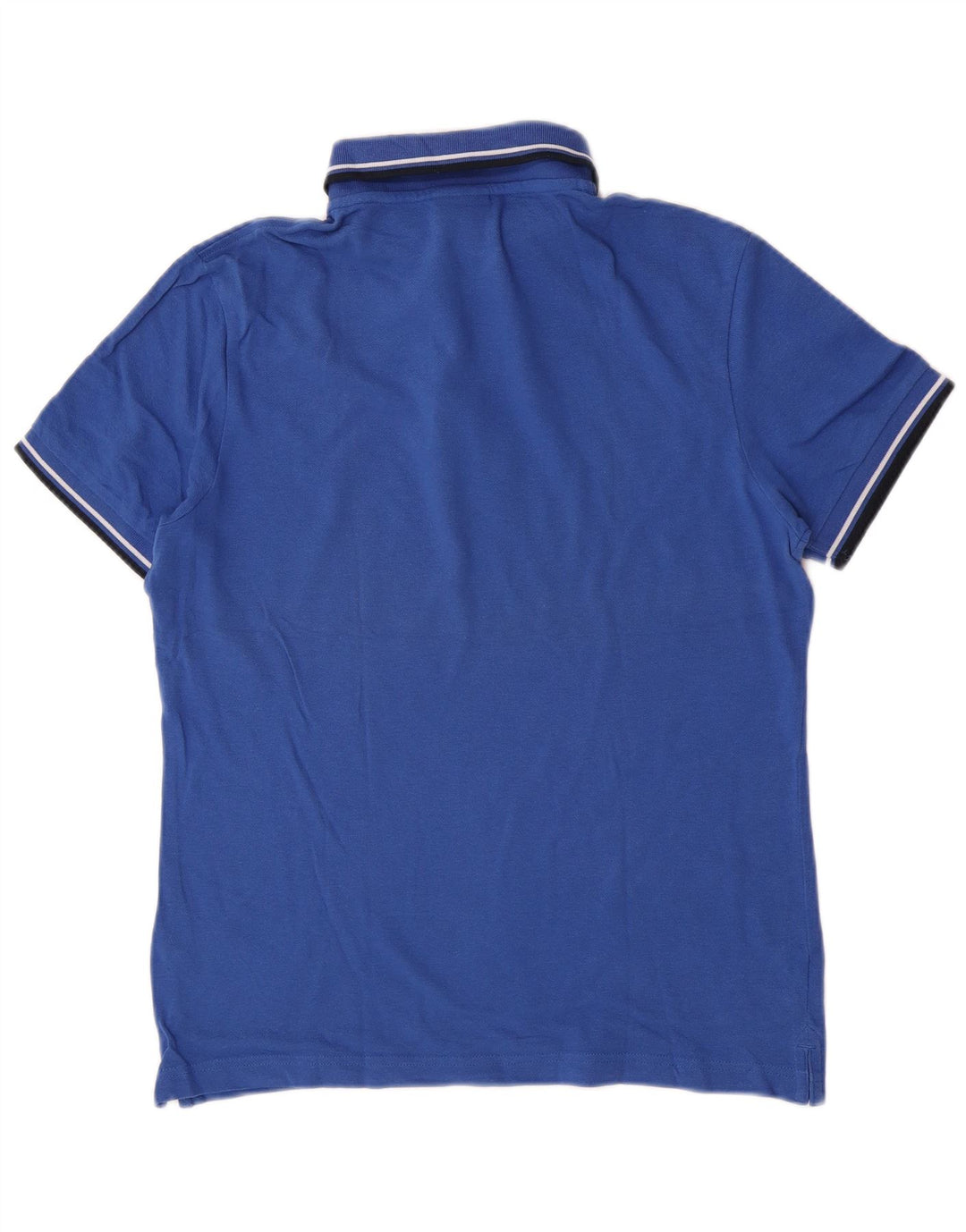 Diadora Herren-Poloshirt aus mittelblauer Baumwolle
