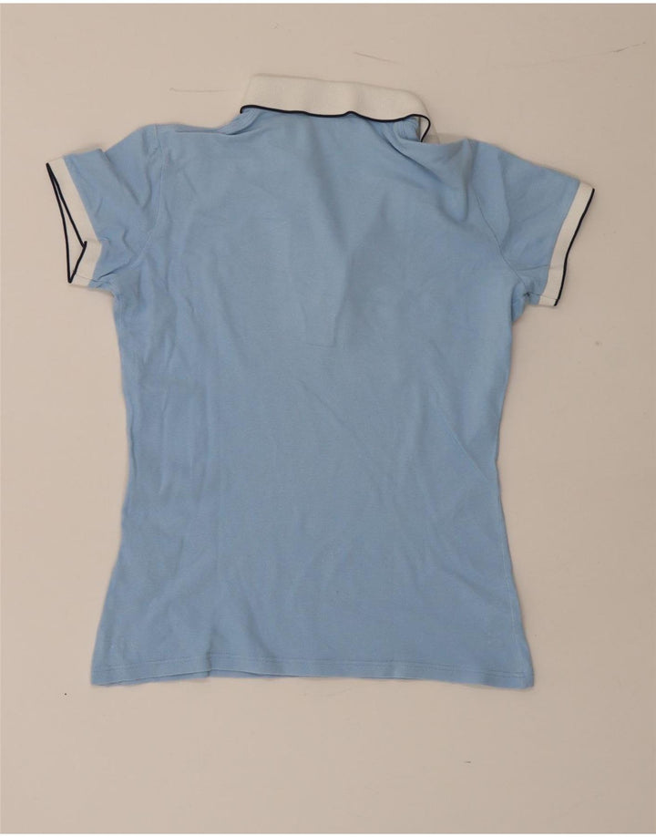 Fred Perry Damen-Poloshirt, mittelblau, Baumwolle, Sport