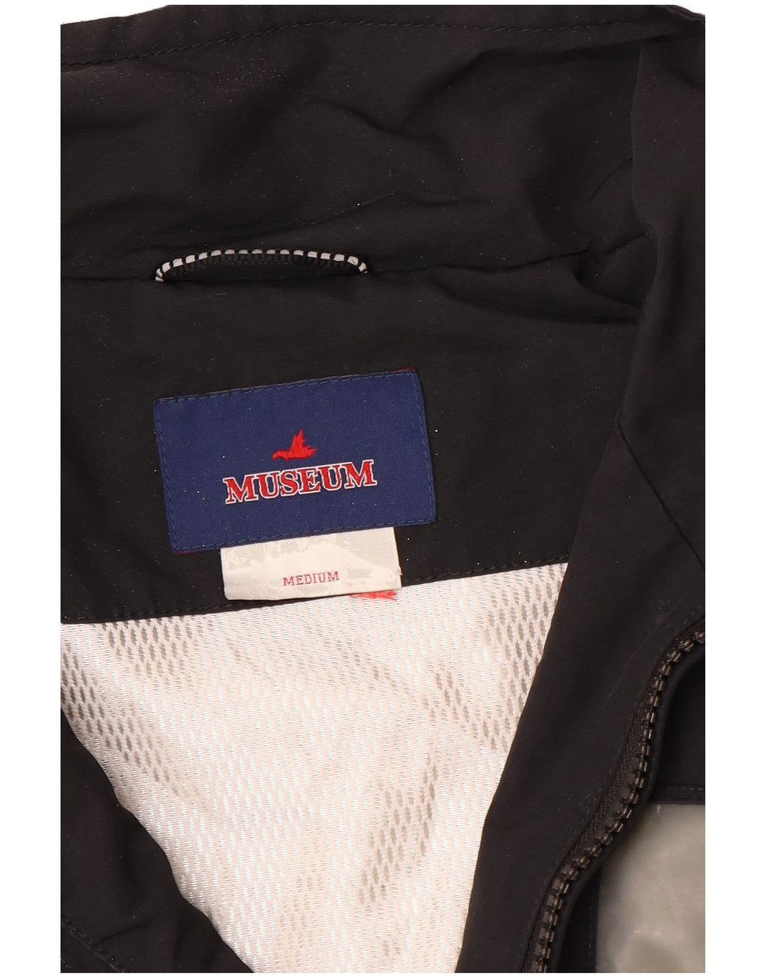 Museum Herren-Bomberjacke mit Militärgrafik, Gr. 38, mittelschwarz