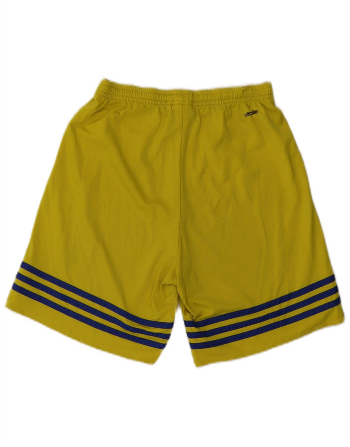 ADIDAS Herren Climalite Sport Shorts Small Gelb Polyester