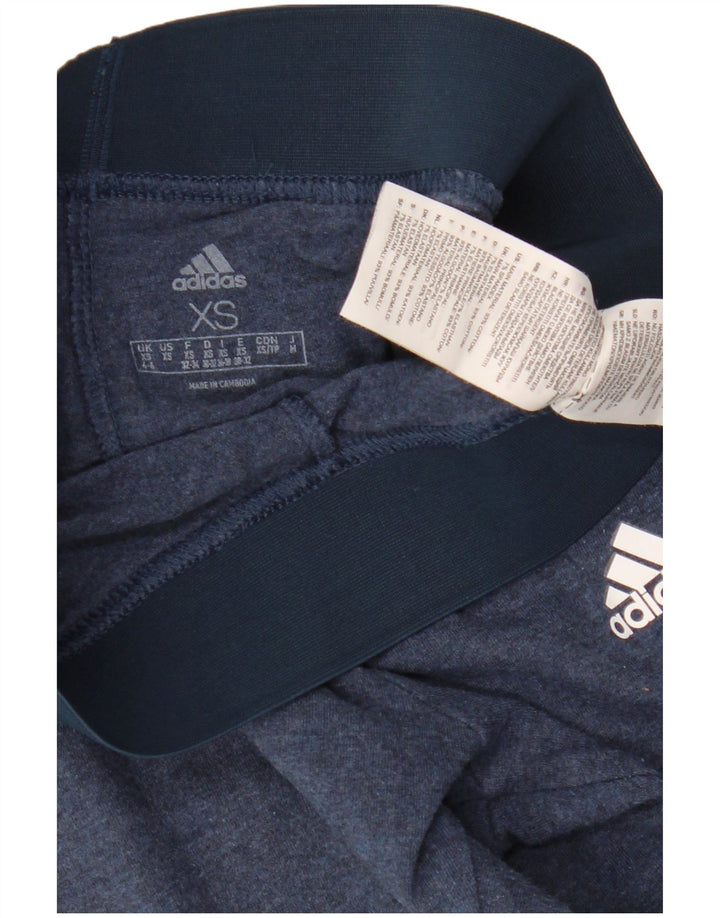 ADIDAS Damen Leggings UK 4/6 XS Marineblaue Baumwolle