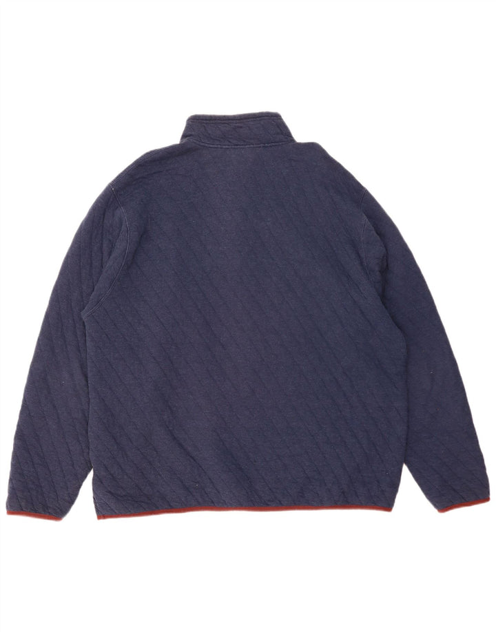 ORVIS Herren-Sweatshirt mit Knopfkragen, XL, marineblau, Baumwolle