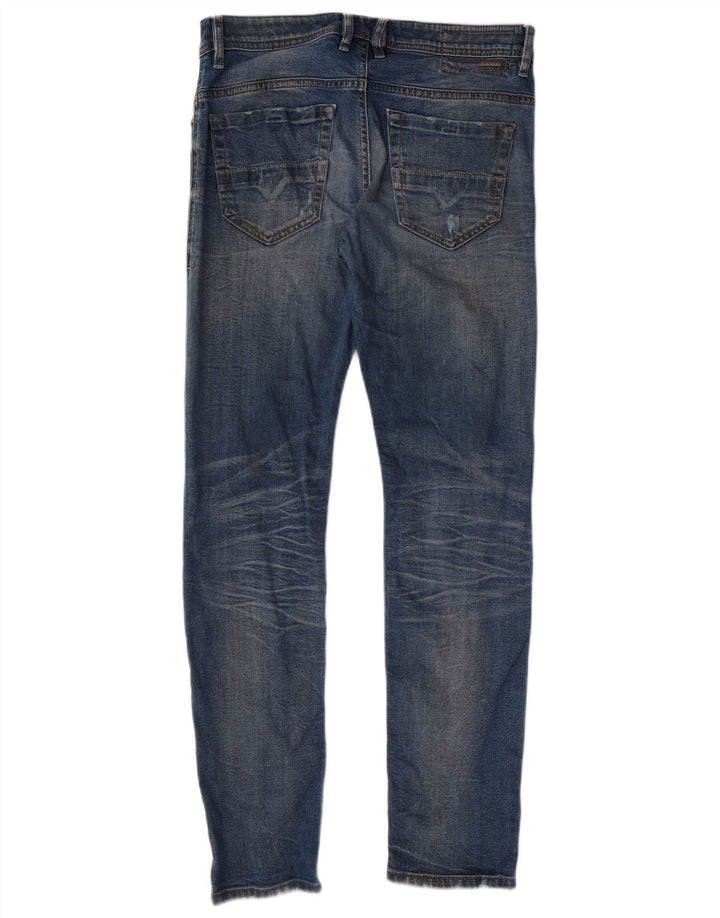 Diesel Herren Thommer Distressed Slim Skinny Jeans W31 L32 Blaue Baumwolle