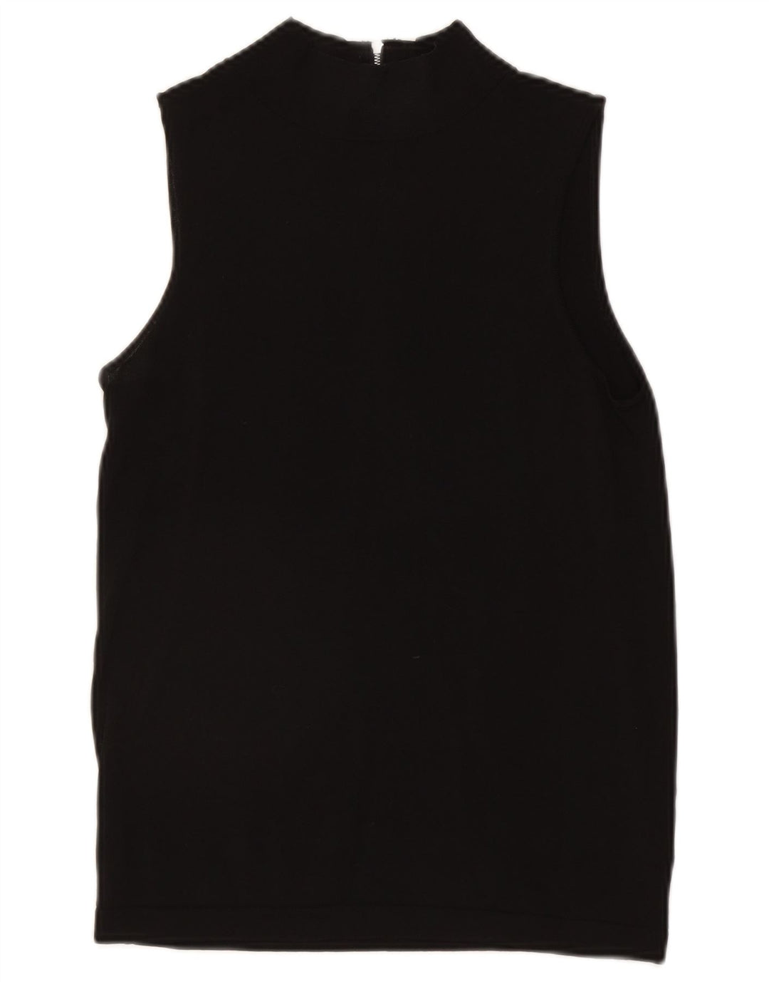 Reiss Damen Weste Top UK 14 Large Schwarz Viskose