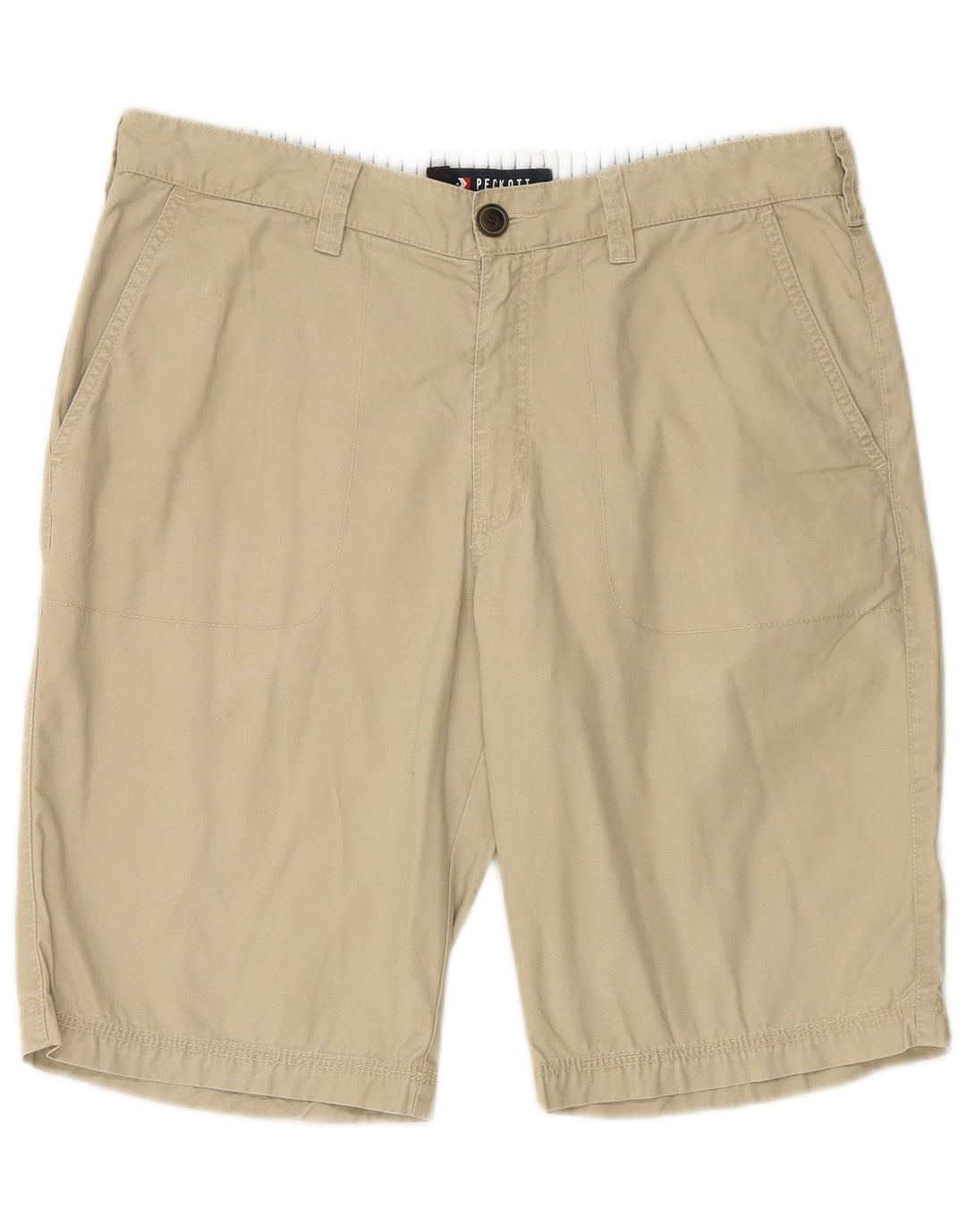 PECKOTT Herren Chinoshorts IT 52 XL W36 Beige Baumwolle