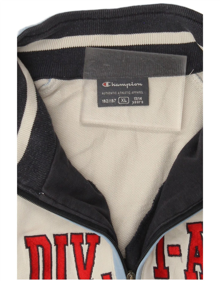 CHAMPION Grafik-Sweatshirt für Jungen, 13–14 Jahre, XL, Weiß, Farbblock