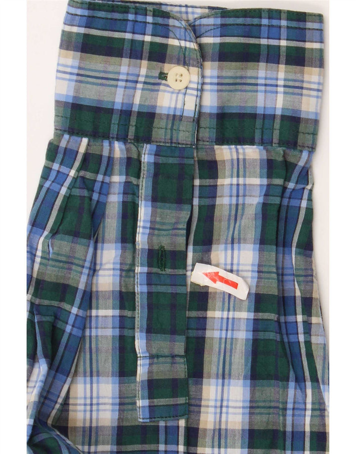 Chaps Herren-Hemd, pflegeleicht, 2XL, blau kariert, Baumwolle
