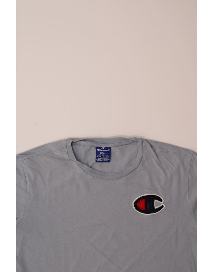 CHAMPION Mens Graphic T-Shirt Top Small Blue Vintage Champion and Second-Hand Champion from Messina Hembry 