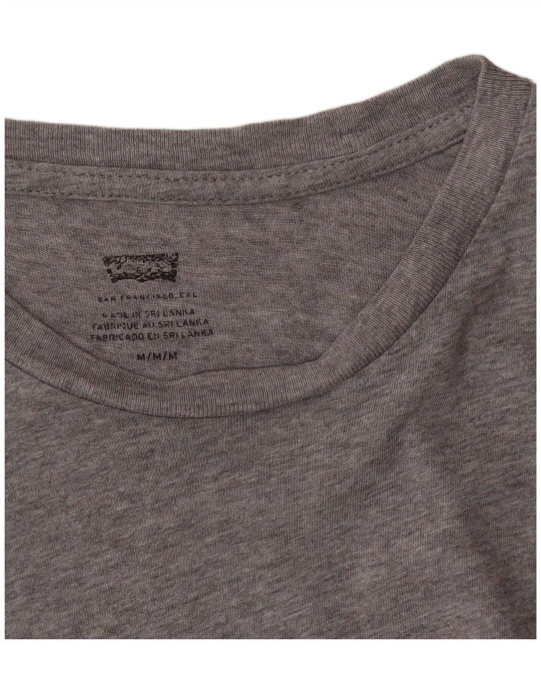 Levi's Herren Grafik-T-Shirt-Oberteil Mittelgrau
