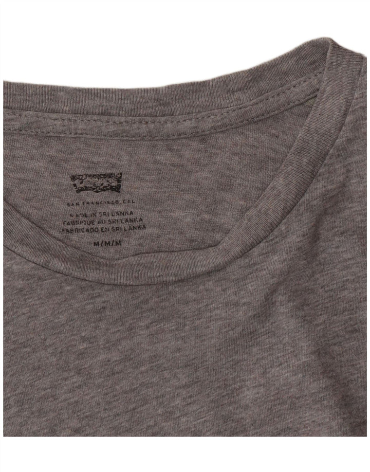 Levi's Herren Grafik-T-Shirt-Oberteil Mittelgrau