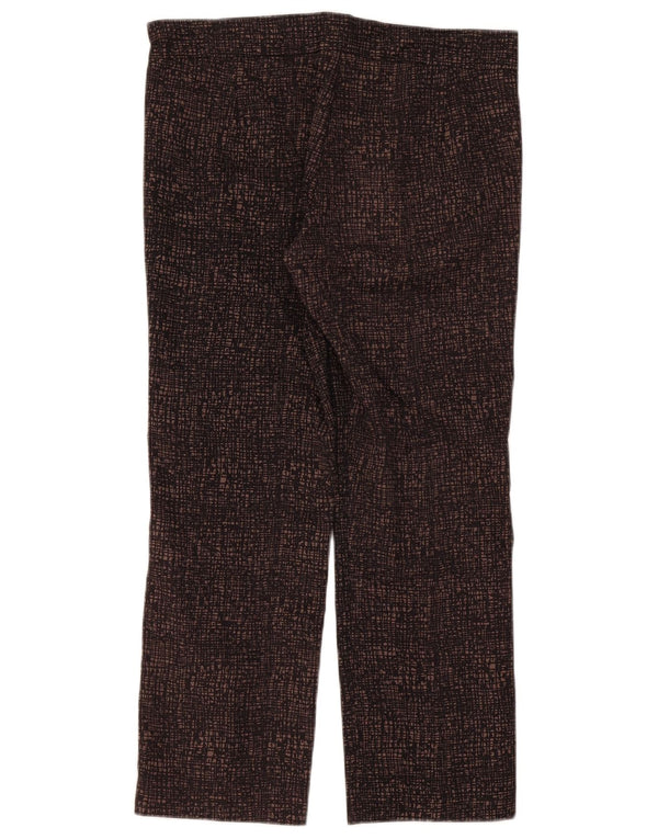French Connection Damen-Hose, kurz geschnitten, UK 10, Größe S, W32, L26, braun gefleckt
