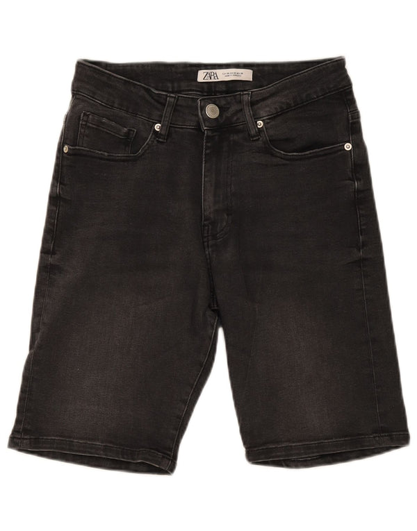 ZARA Herren Jeansshorts EU 38 Small W30 Grau
