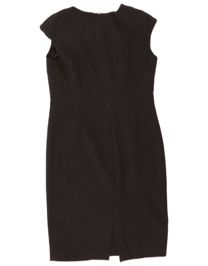 Zara Damen Etuikleid UK 18 XL Schwarz Polyester